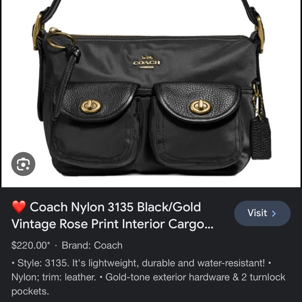 Coach vintage bag worth 220 on eBay I paid 400 want to sell for 180